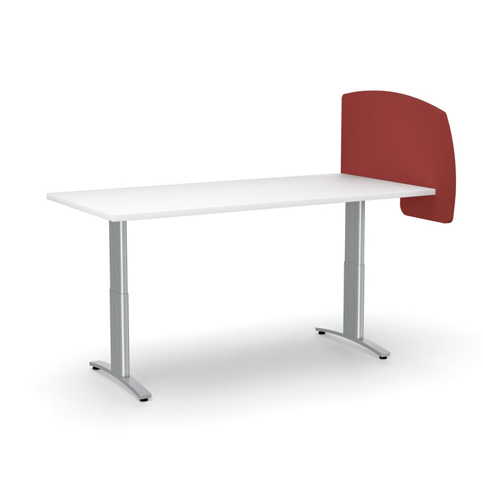 Acoustic Desk Divider Curve 540mm x 800mm, Choice of Colours Wine BVADCURVE0408WI