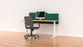 Acoustic Desk Modesty Screen Milford 600mm x 1200mm, Privacy Screen, Choice of Colours Forest Green BVASMMILFORD0612FG