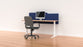 Acoustic Desk Modesty Screen Milford 600mm x 1200mm, Privacy Screen, Choice of Colours Navy Peony BVASMMILFORD0612NP