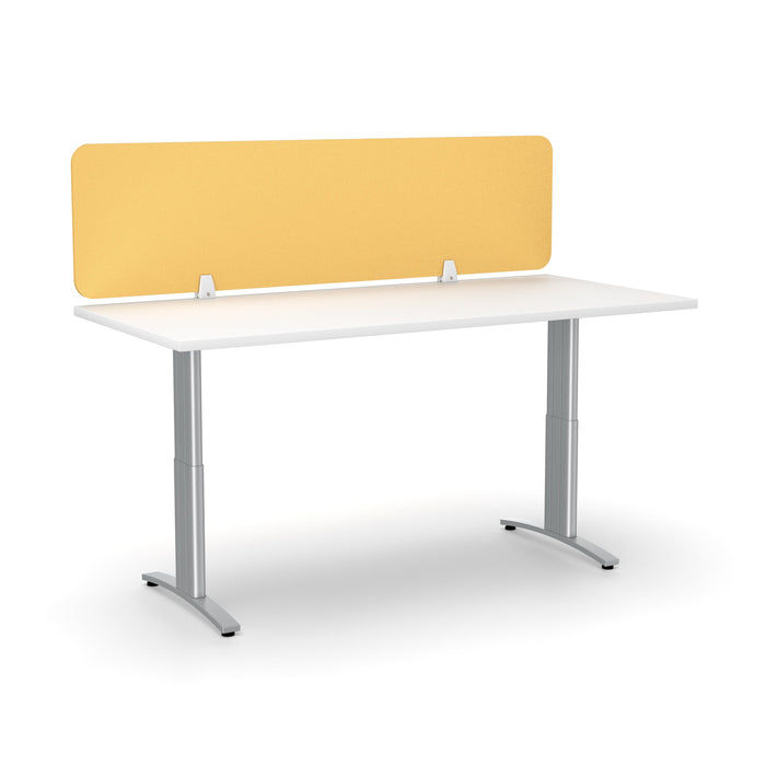 Acoustic Desk Screen 1200mm Wide x 400mm High - Choice of Colours Mustard BVAS0412-MU