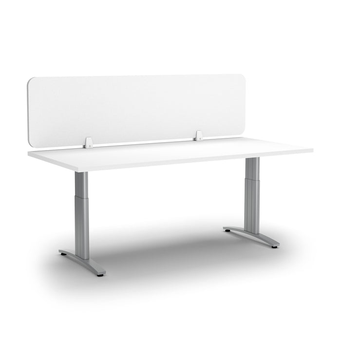 Acoustic Desk Screen 1200mm Wide x 400mm High - Choice of Colours White BVAS0412-WH