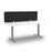 Acoustic Desk Screen 1500mm Wide x 400mm High - Choice of Colours Black BVAS0415-BB