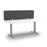 Acoustic Desk Screen 1500mm Wide x 400mm High - Choice of Colours Dark Grey BVAS0415-DG