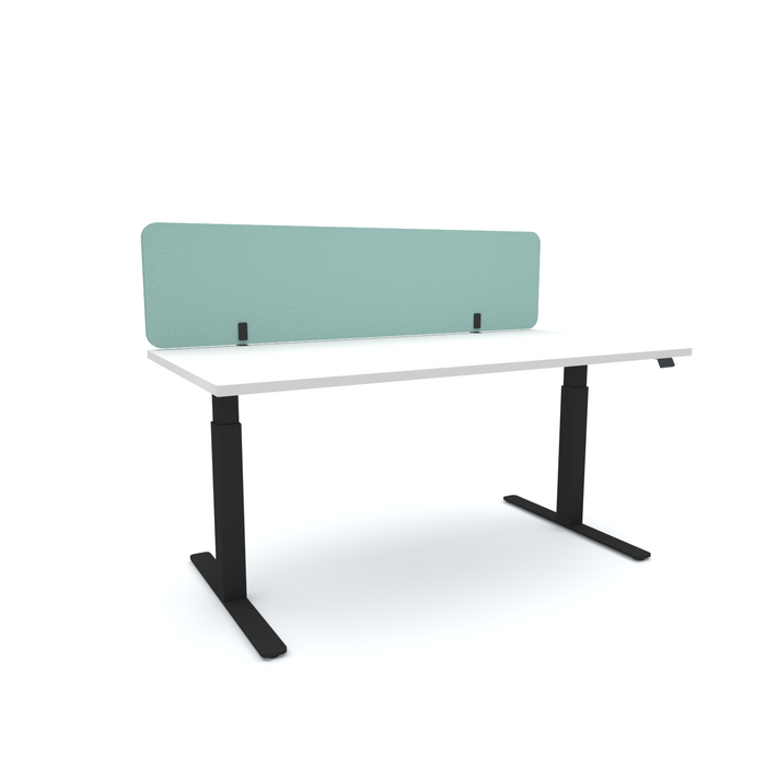 Acoustic Desk Screen, 1500mm x 24mm x 400mm, Choice of Colours Turquoise BVAS240415TQ