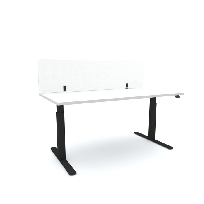 Acoustic Desk Screen, 1500mm x 24mm x 400mm, Choice of Colours White BVAS240415WH