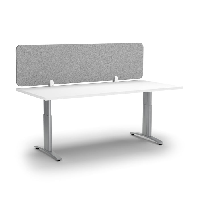 Acoustic Desk Screen 1800mm Wide x 400mm High - Choice of Colours Dark Silvery Grey BVAS0418-DSG
