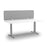 Acoustic Desk Screen 1800mm Wide x 400mm High - Choice of Colours Dark Silvery Grey BVAS0418-DSG