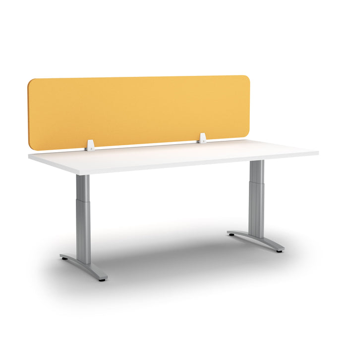 Acoustic Desk Screen 1800mm Wide x 400mm High - Choice of Colours Yellow BVAS0418-YY