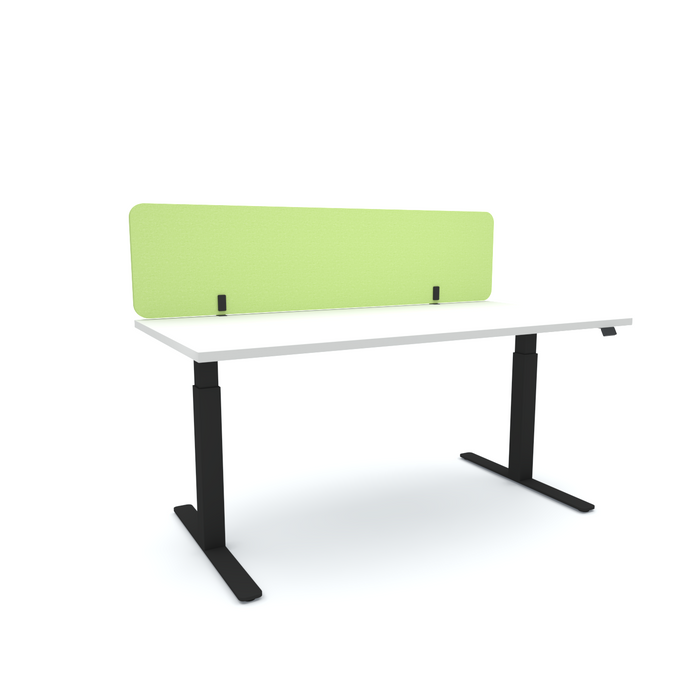 Acoustic Desk Screen, 1800mm x 24mm x 400mm, Choice of Colours Apple Green BVAS240418AG