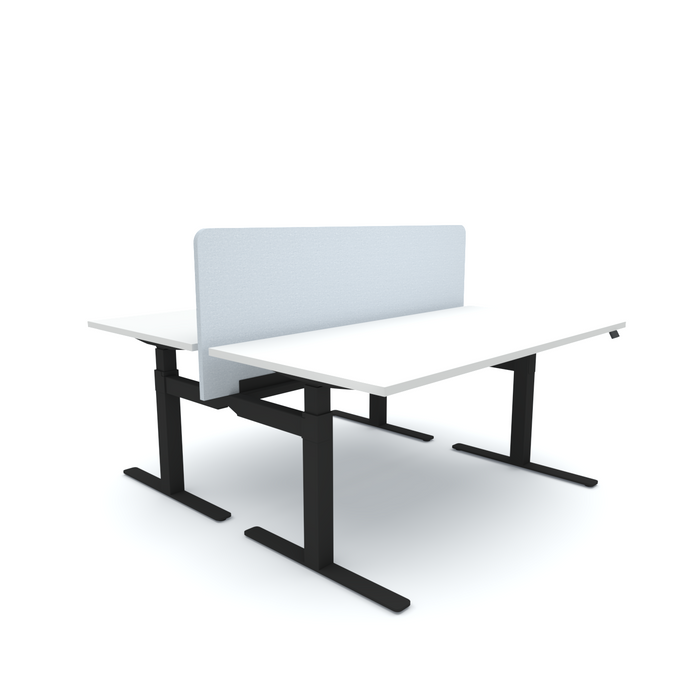 Acoustic Desk Screen Centre, 1500mm x 24mm x 600mm, Choice of Colours Light Grey BVASC240615LG