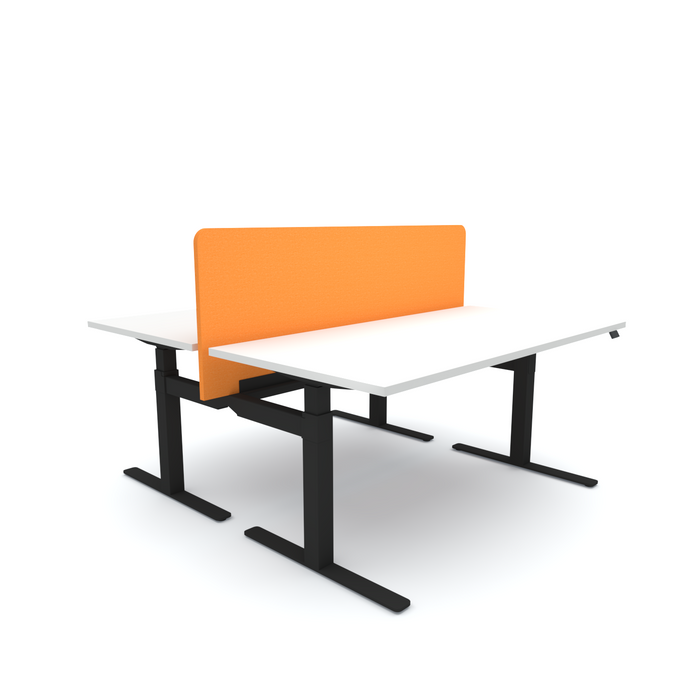 Acoustic Desk Screen Centre, 1500mm x 24mm x 600mm, Choice of Colours Orange BVASC240615OO