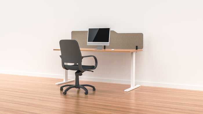 Acoustic Desk Screen Milford 400mm x 1200mm, Privacy Screen, Choice of Colours Dark Camel BVASMILFORD0412DC