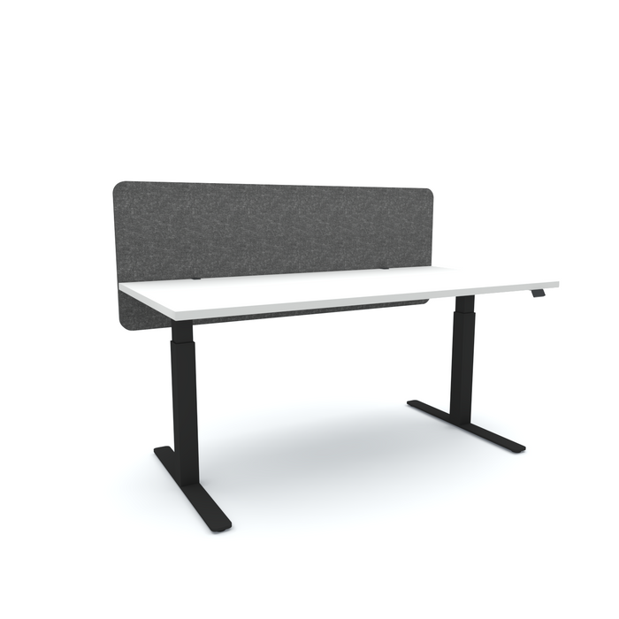 Acoustic Desk Screen Modesty 1200mm x 24mm x 600mm, Choice of Colours Sesame Grey BVASM240612SG
