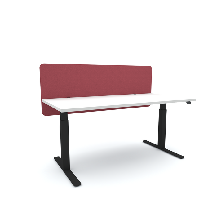 Acoustic Desk Screen Modesty 1800mm x 24mm x 600mm, Choice of Colours Wine BVASM240618WI