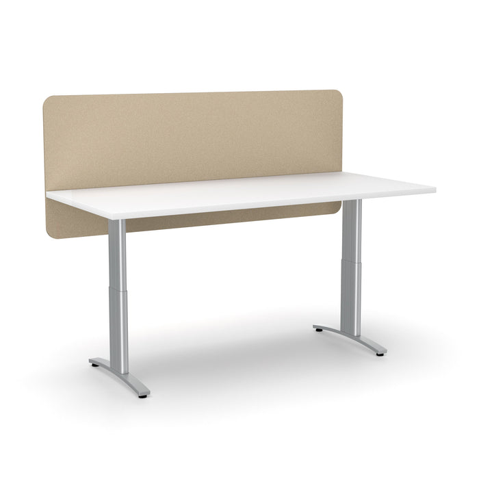 Acoustic Desk Screen Modesty Panel 600mm x 1200mm - Choice of Colours Dark Camel BVASM0612DC