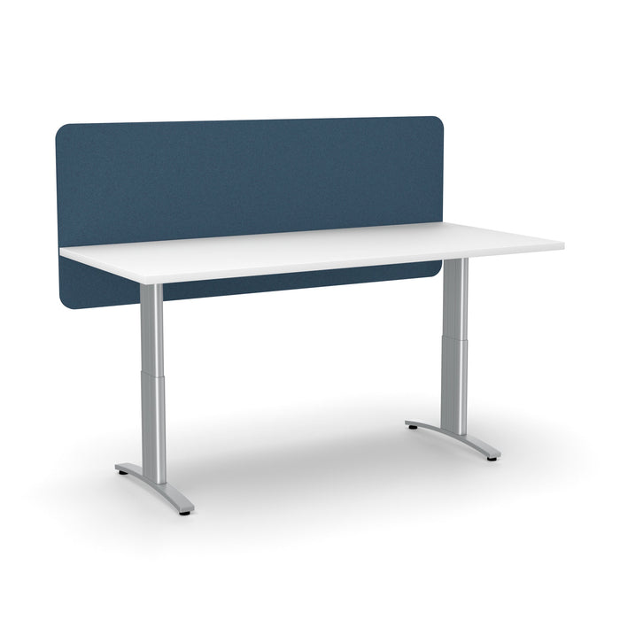 Acoustic Desk Screen Modesty Panel 600mm x 1200mm - Choice of Colours Pageant Blue BVASM0612PG
