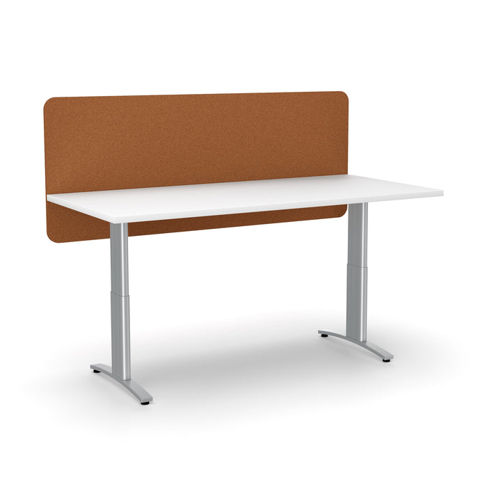 Acoustic Desk Screen Modesty Panel 600mm x 1200mm - Choice of Colours Rust BVASM0612RU