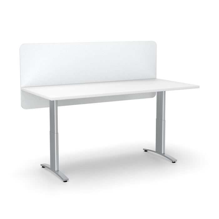 Acoustic Desk Screen Modesty Panel 600mm x 1200mm - Choice of Colours White BVASM0612WH