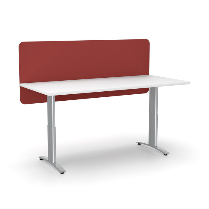 Acoustic Desk Screen Modesty Panel 600mm x 1200mm - Choice of Colours Wine BVASM0612WI