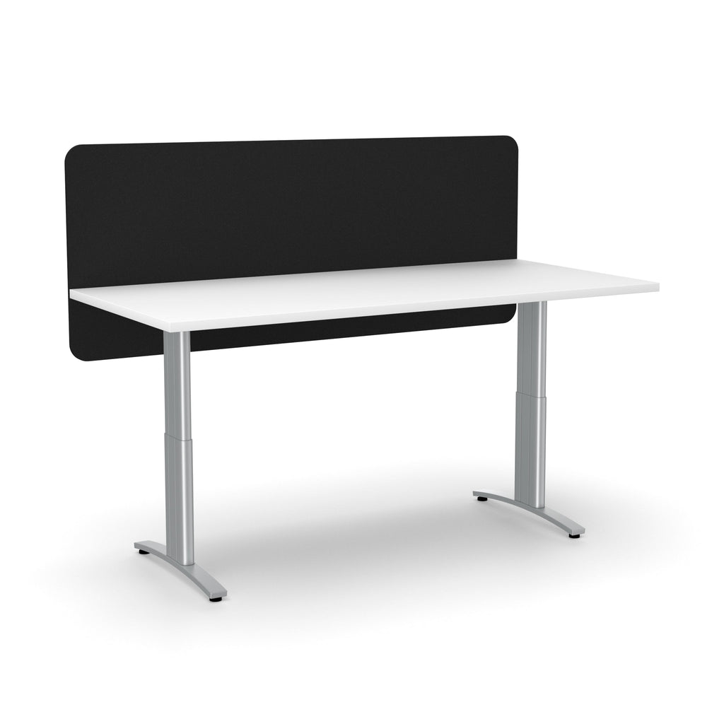 Acoustic Desk Screen Modesty Panel 600mm x 1500mm x 12mm - Choice of C ...