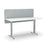Acoustic Desk Screen Modesty Panel 600mm x 1500mm - Choice of Colours Dark Silvery Grey BVASM0615DS