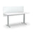 Acoustic Desk Screen Modesty Panel 600mm x 1500mm - Choice of Colours White BVASM0615WH