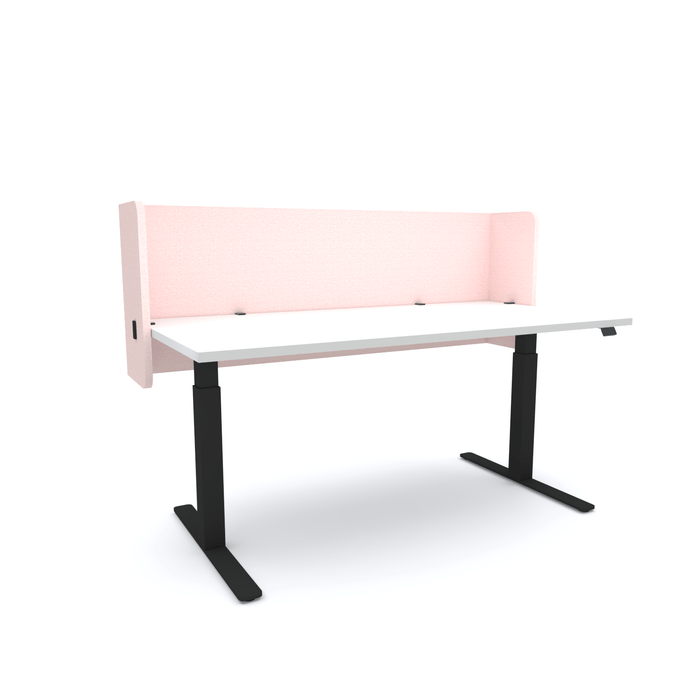 Acoustic Desk Screen Pod, 1200mm x 24mm x 600mm, Choice of Colours