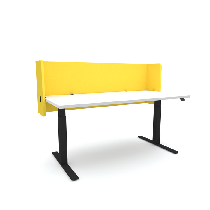 Acoustic Desk Screen Pod, 1200mm x 24mm x 600mm, Choice of Colours