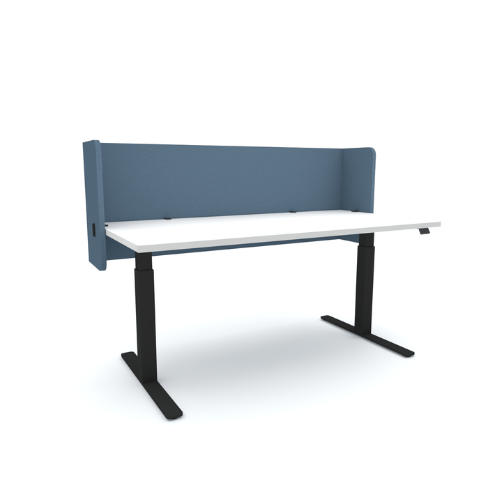 Acoustic Desk Screen Pod, 1200mm x 24mm x 600mm, Choice of Colours Pageant Blue BVASP240612PG