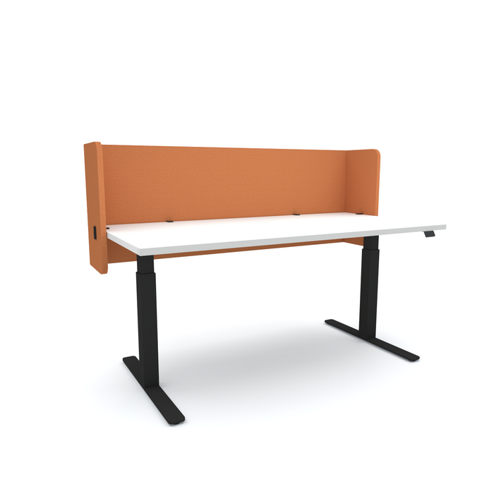 Acoustic Desk Screen Pod, 1200mm x 24mm x 600mm, Choice of Colours Rust BVASP240612RU