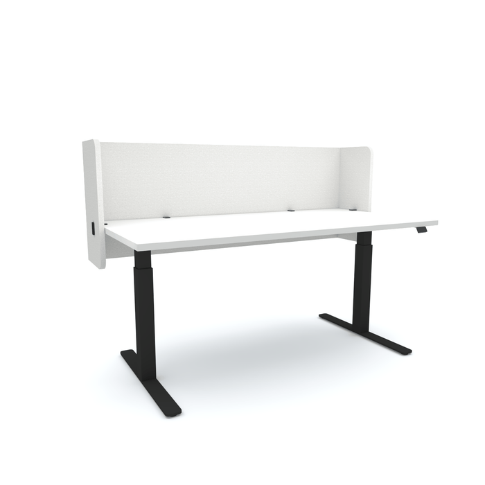Acoustic Desk Screen Pod, 1500mm x 24mm x 600mm, Choice of Colours