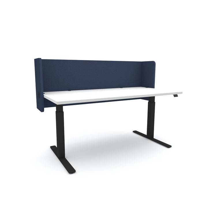Acoustic Desk Screen Pod, 1500mm x 24mm x 600mm, Choice of Colours Navy Peony BVASP240615NP