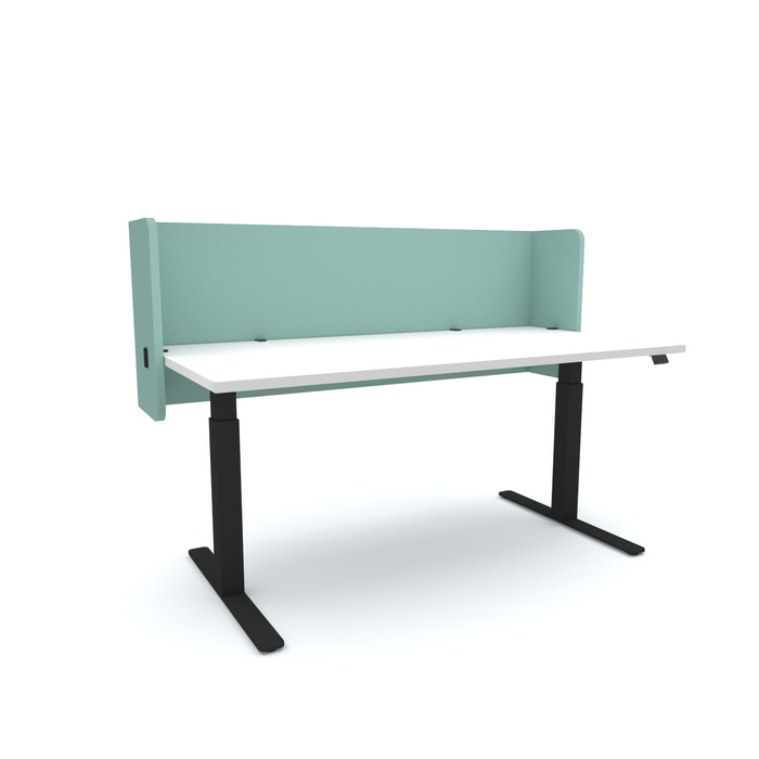 Acoustic Desk Screen Pod, 1500mm x 24mm x 600mm, Choice of Colours Turquoise BVASP240615TQ