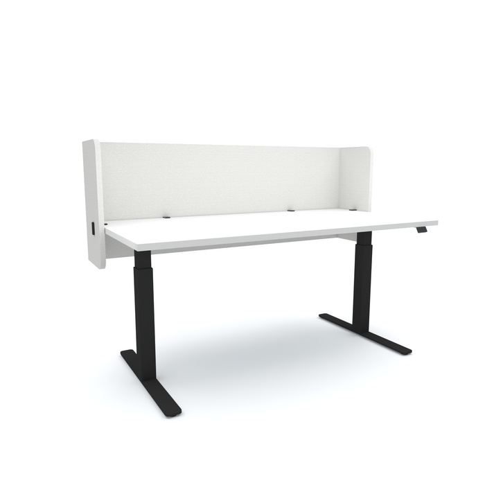 Acoustic Desk Screen Pod, 1800mm x 24mm x 600mm, Choice of Colours Linen BVASP240618LN