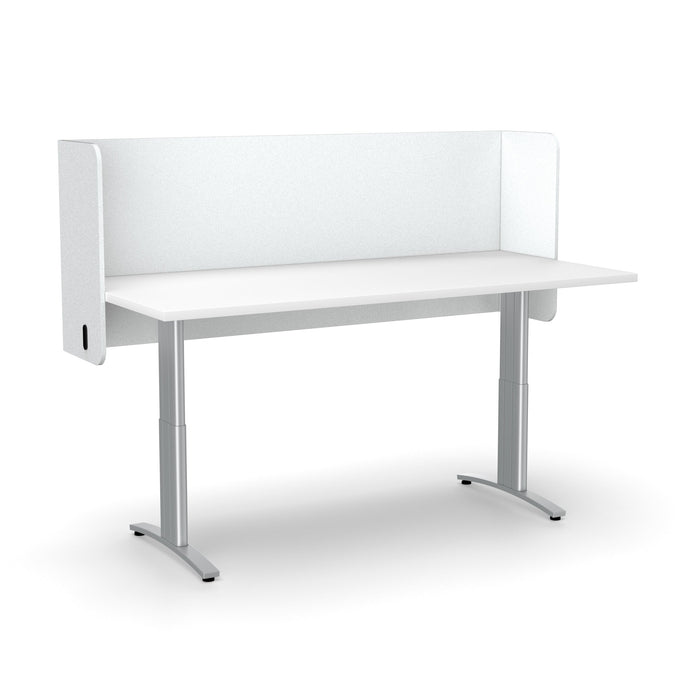 Acoustic Desk Screen Pod 600mm x 1200mm - Choice of Colours White BVASP0612WH