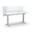 Acoustic Desk Screen Pod 600mm x 1200mm - Choice of Colours White BVASP0612WH