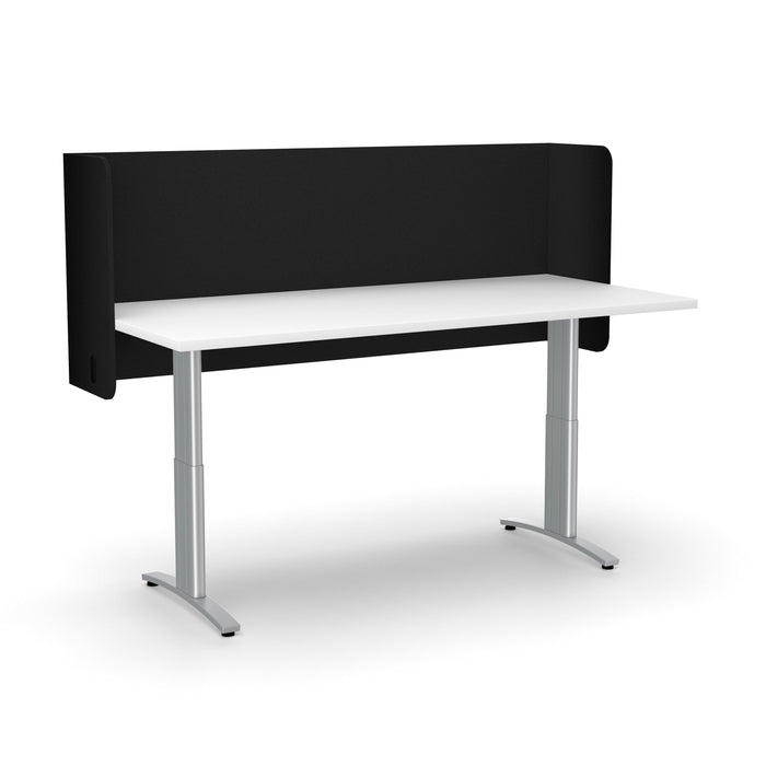 Acoustic Desk Screen Pod 600mm x 1800mm, Choice of Colours Black BVASP0618BB
