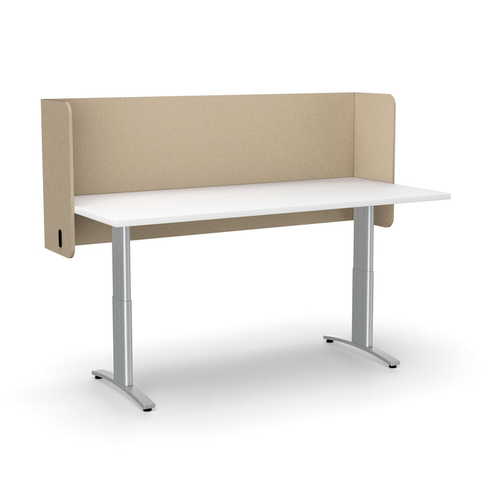 Acoustic Desk Screen Pod 600mm x 1800mm, Choice of Colours Dark Camel BVASP0618DC