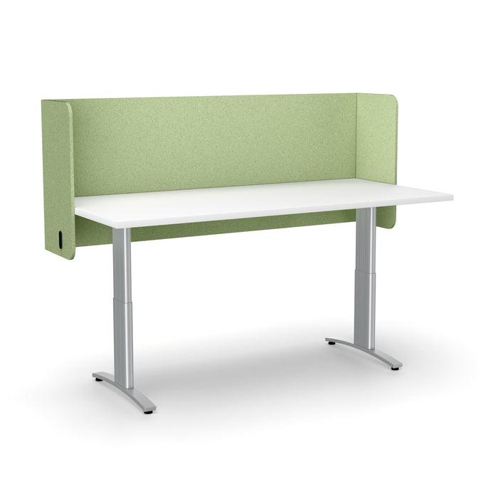 Acoustic Desk Screen Pod 600mm x 1800mm, Choice of Colours Leaf Green BVASP0618LF