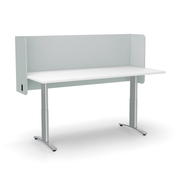 Acoustic Desk Screen Pod 600mm x 1800mm, Choice of Colours Light Grey BVASP0618LG
