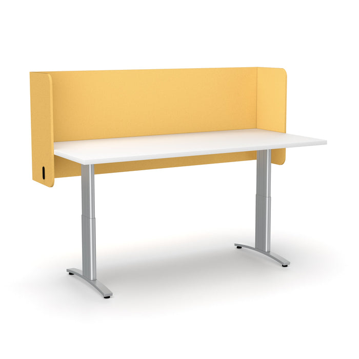 Acoustic Desk Screen Pod 600mm x 1800mm, Choice of Colours Mustard BVASP0618MU