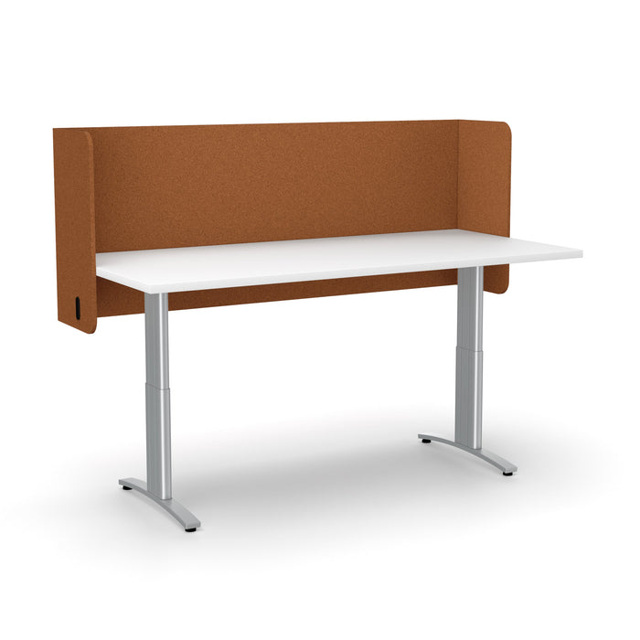 Acoustic Desk Screen Pod 600mm x 1800mm, Choice of Colours Rust BVASP0618RU