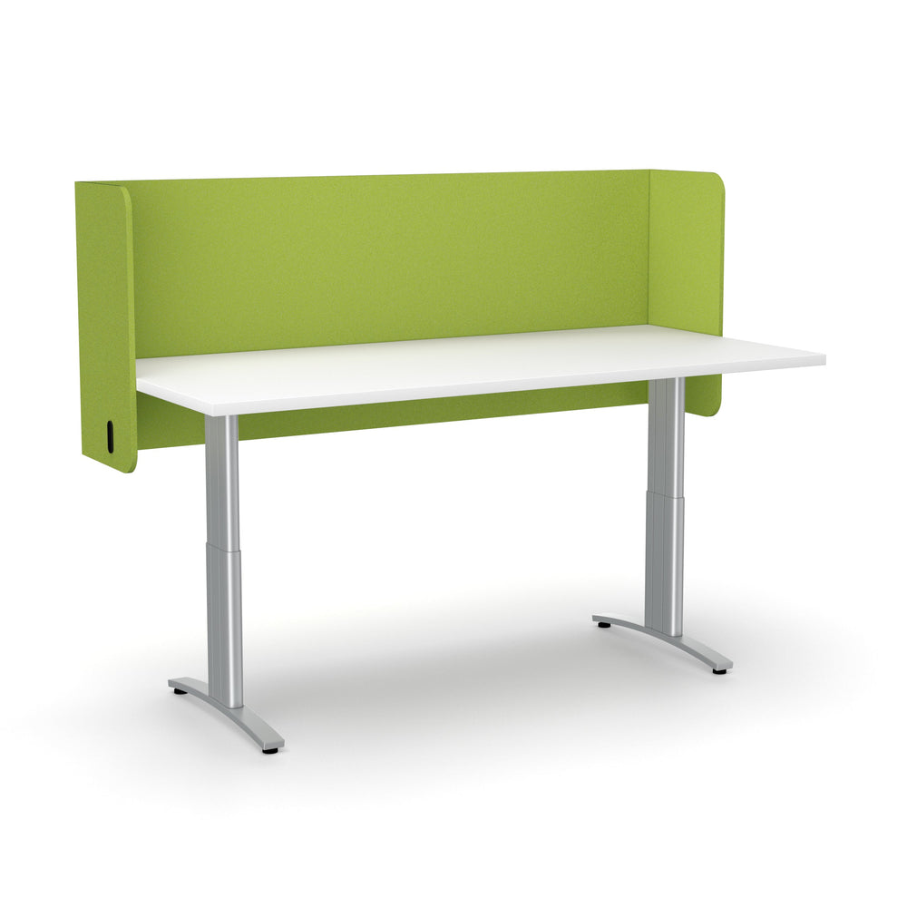 Acoustic Desk Screen Pod Parition, 600mm x 1500mm x 12mm, Choice of Co ...
