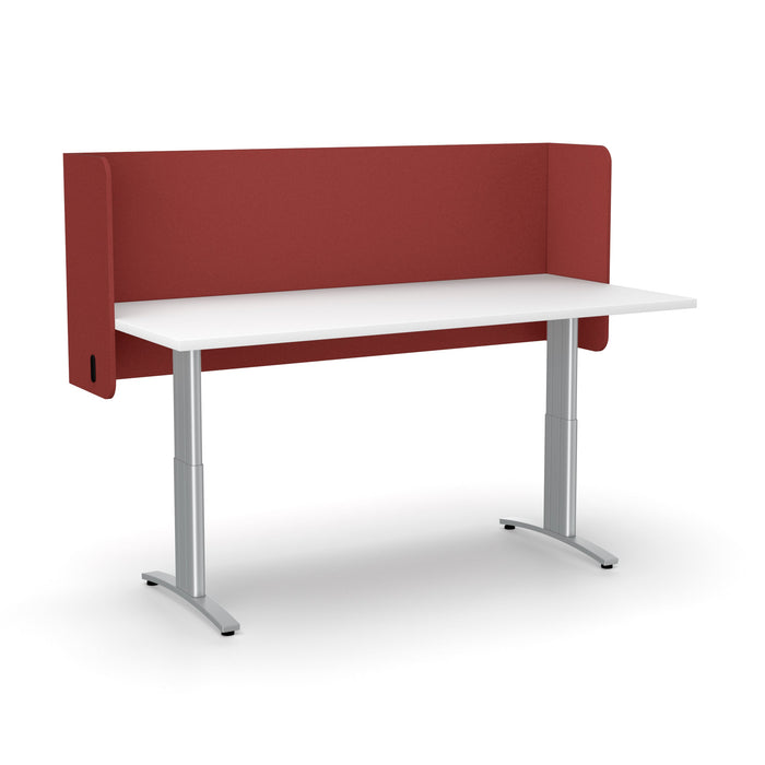 Acoustic Desk Screen Pod Parition 600mm x 1500mm - Choice of Colours Wine BVASP0615WI
