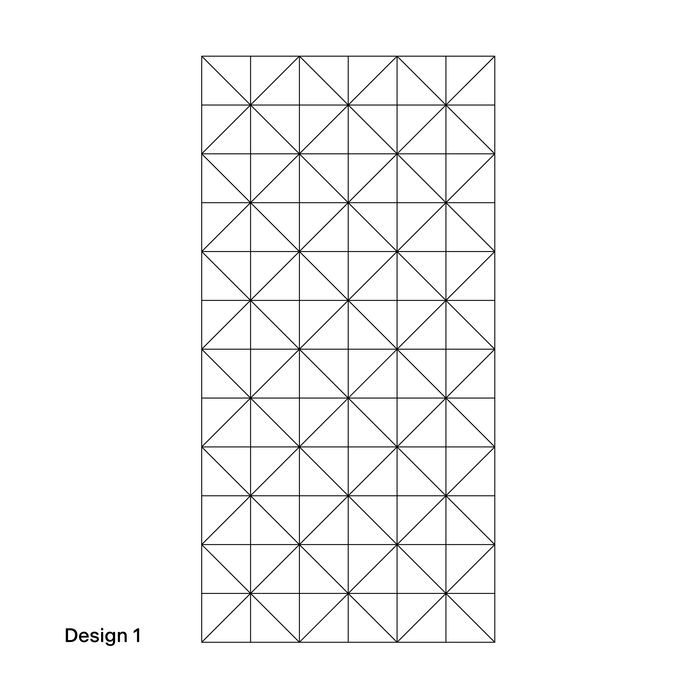 Acoustic Engraved Wall Panels, Design 1, 20 Colour Options