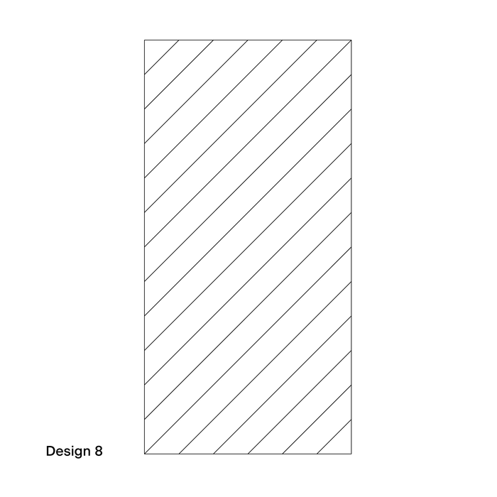 Acoustic Engraved Wall Panels, Design 2, 20 Colour Options