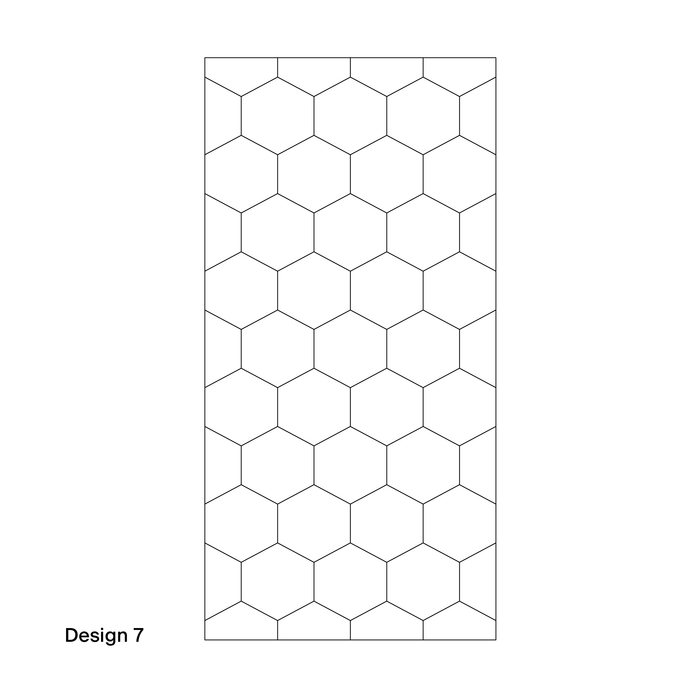 Acoustic Engraved Wall Panels, Design 7, 20 Colour Options