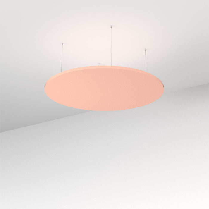 Acoustic Floating Ceiling Panel Round - Choice of Colours Blush Pink BVAFPR1212BP