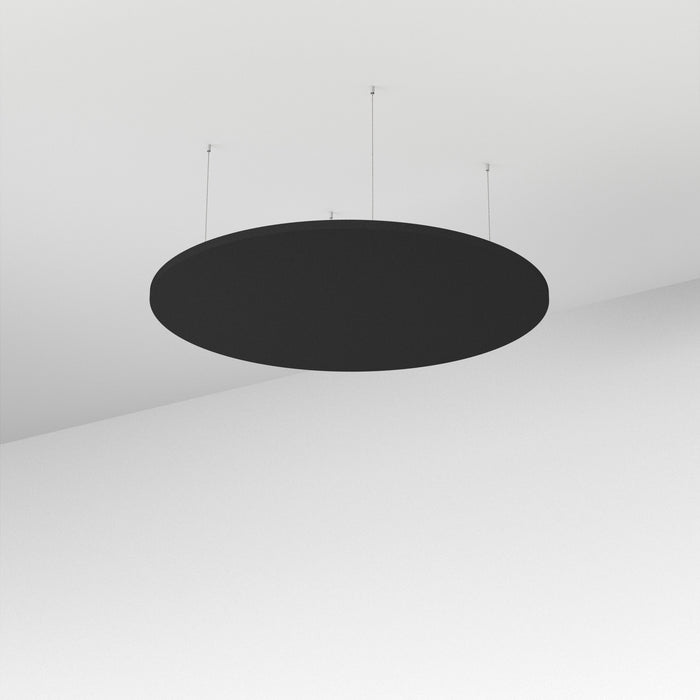 Acoustic Floating Ceiling Panel Round - Choice of Colours Dark Grey BVAFPR1212DG