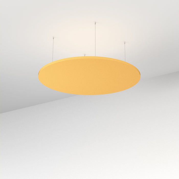 Acoustic Floating Ceiling Panel Round - Choice of Colours Mustard BVAFPR1212MU